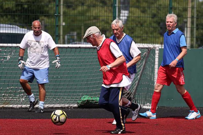 Age UK Bolton kicks off new walking football programme