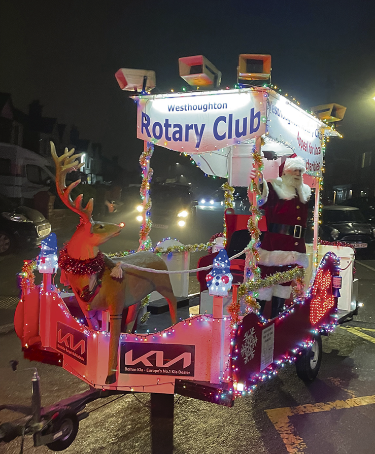 Santa’s sleigh is a festive fundraiser