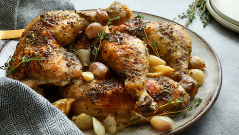 Roasted Chicken and Shallots